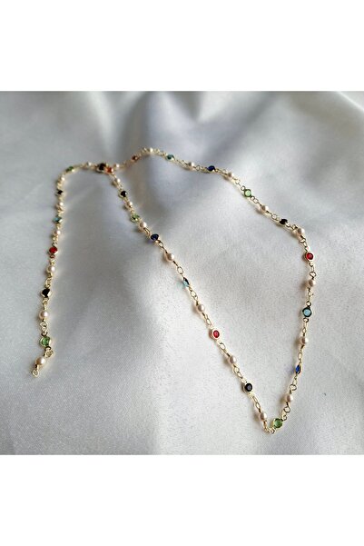 azra takı tasarım Y' Necklace Handmade, Zircon Stone, Multi-Use Women's Necklace