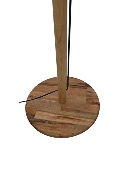 Genel Markalar Oslo Ahşap Krem Başlıklı Modern Lambader