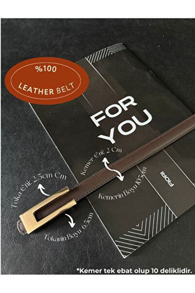 Fiori حزام نسائي رفيع بتصميم منحني من الجلد الأصلي مع مشبك، حزام للسترة، حزام...