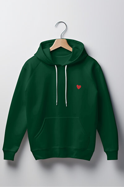 Dad&Children سويت شيرت كالر مطبوع للجنسين ذو مقاس قياسي بغطاء رأس مبطن بالصوف...