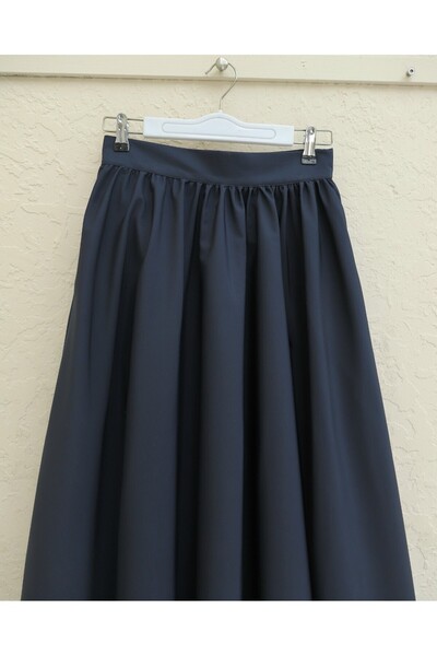 Modamorfo Zsebes, ráncolt Bondit szoknya - sötétkék