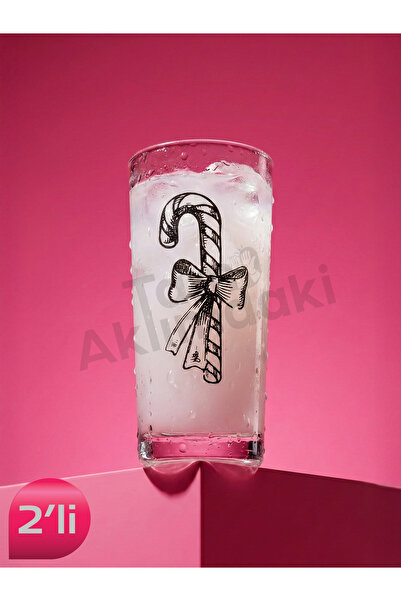 TAM AKLIMDAKİ Rakı Bardağı 2'li Yılbaşı Özel - İkili Yeni Yıla Özel Cam Barda...