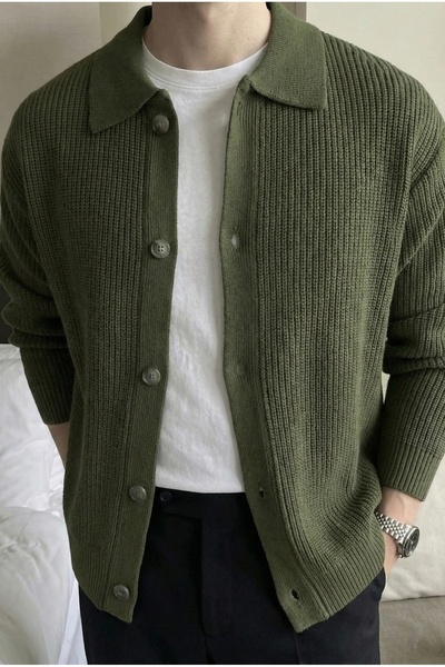 Tarz Cool Ζακέτα με κανονική εφαρμογή με λεπτομέρεια κουμπιού