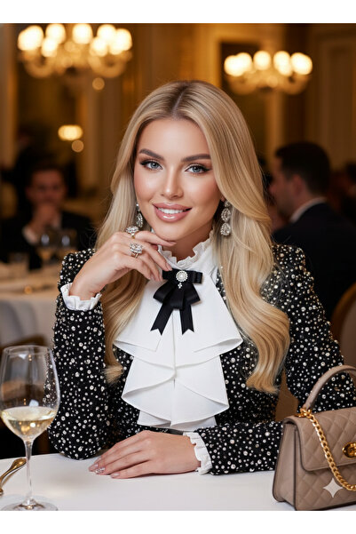 Pegu SİYAH GROGREN Lux Siyah Kurdele Broş Yaka Igne Okul,işhediye,çanta,şal,gömlek Aksesuar