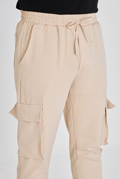 masso moda Παντελόνι με διπλό ύφασμα πλαϊνή τσέπη ελαστικά πόδια