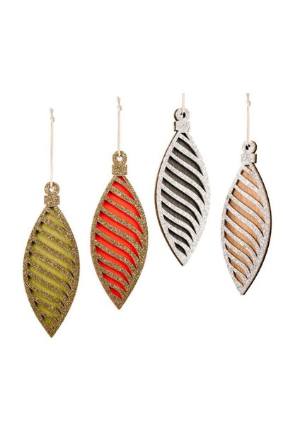 Fatio زينة عيد الميلاد الخشبية - زينة ريفية معلقة للشجرة والجدار والنوافذ وال...