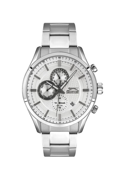 Slazenger Sl.09.1936.2.07 All Functions Active Steel Band Steel Case 10 Atm Water Resistant Meta