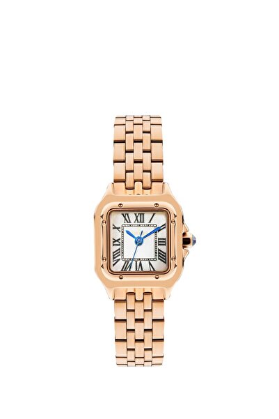 Essence D1140.520 Kare Kadran Çelik Kasa Gold Rose Kadın Kol Saati