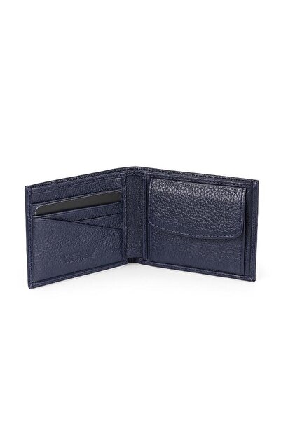 Daniel Klein DKL0789-2 Виготовлений з натуральної шкіри темно-синій чоловічий гаманець і картка
