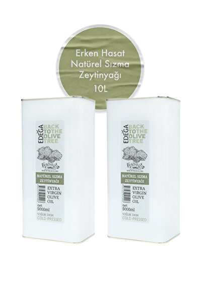 Edega 10 Lt Soğuk Sıkım Zeytinyağı | Erken Hasat , Edremit Tipi Zeytin , Sızma