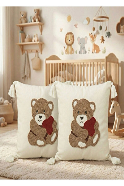 Raschel Home Комплект от 2 меки калъфки за възглавници с ресни, непровокиращи...