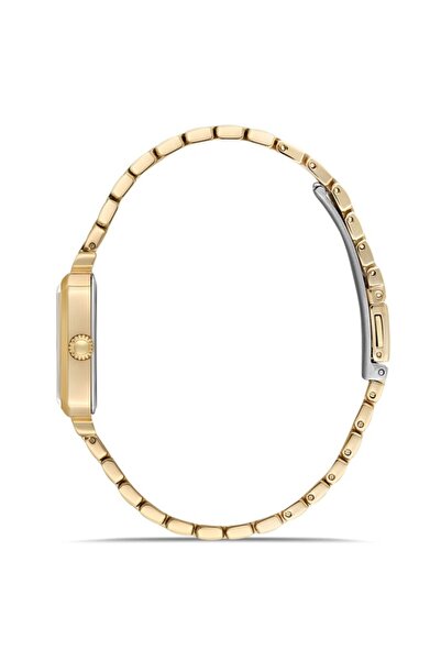 Dice Kayek Dk.1.Ag1416.04 Rectangular Case 3 Atm Water Resistant Gold Color Women's Wristwatch
