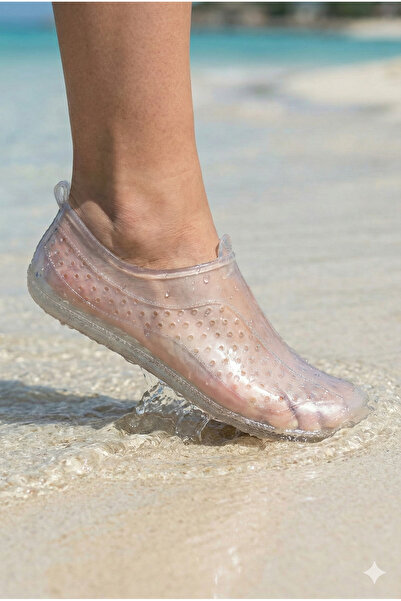 StWenn Sandale unisex cu talpă anti-alunecare transparentă pentru mare și piscină - pantofi de plajă eleganti pentru rafting