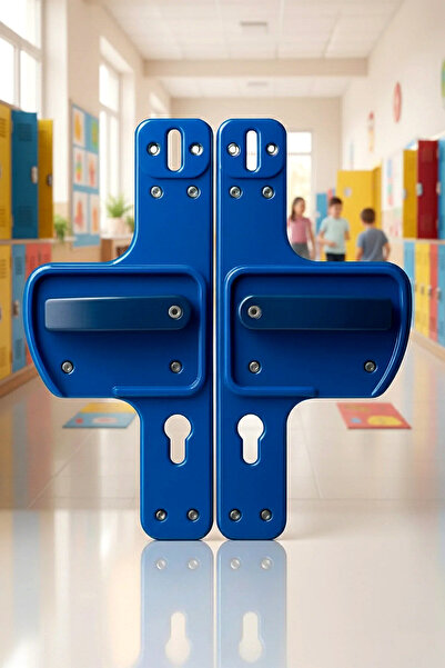 Life 360 Bariyerli Kapı Kolu | LACİVERT| Çocuk Güvenlikli | Okul, Kreş ve Eğitim Alanlarına Uygun | Kırılmaz