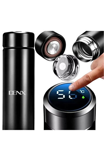 Generic DENX Smart LED Vacuum Cup, 500ml Bottle, Touch Temperature Display, 24H Heat/Cold Retention, DX1703