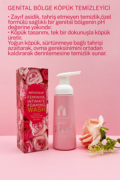 Feminine Intimate Foaming Wash (200 ml) genital bölge ph dengeleyici temizleme köpüğü
