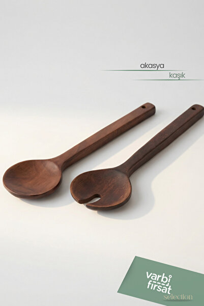 Varbifırsat 2’li Akasya Servis Seti (Kaşık & Çatal)