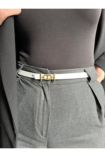 LİA KEMER Hype Patterned Women's Gold Buckle Belt Jacket Belt Dress Belt Trouser Belt