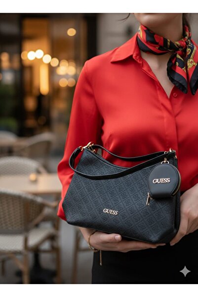 ZERVA QUEEN Brand Equivalent Patterned Mini Wallet Detailed Women's Shoulder Bag