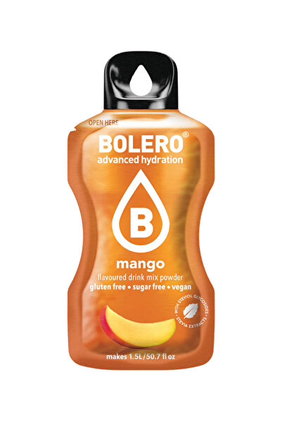 Bolero Advanced Hydration Drink Mango Flavored Hydrating and Sweetening Drinks (12 Sticks)
