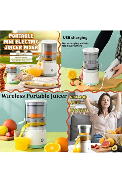 Generic DENX 45W Electric Citrus Juicer USB Rechargeable, Portable Fruit Juicer Extractor DX1721