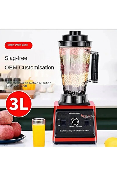 Generic Gold Crest 10000W Multi-Function Blender with 3L Glass Jar, Ice Crusher & Grinder GC-9880