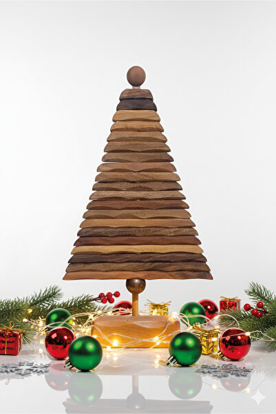 Genel Markalar Doğal Ceviz Masif Ahşap Şekil Verilebilir Yılbaşı Yeni Yıl Dek...