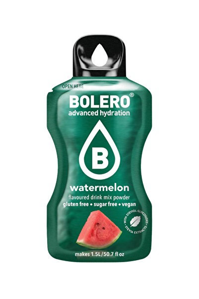 Bolero Watermelon Flavored Hydration Drinks (12 Sticks) - Advanced Hydration Drink Watermelon (12 Sticks)