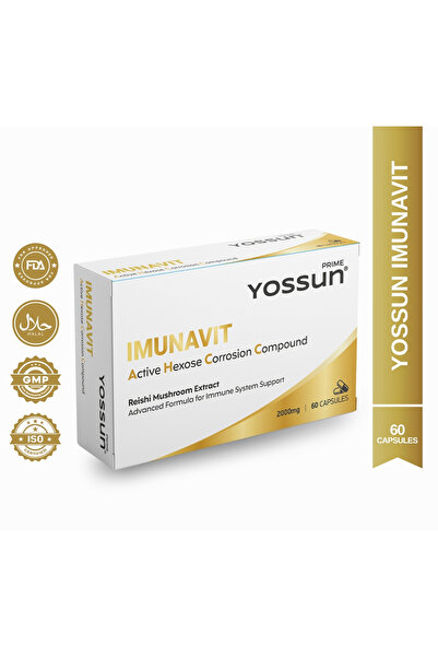 yossun IMUNAVIT Aktif Heksoz Korele Bileşik İçeren Kapsül Takviye Edici Gıda 60 Kapsül