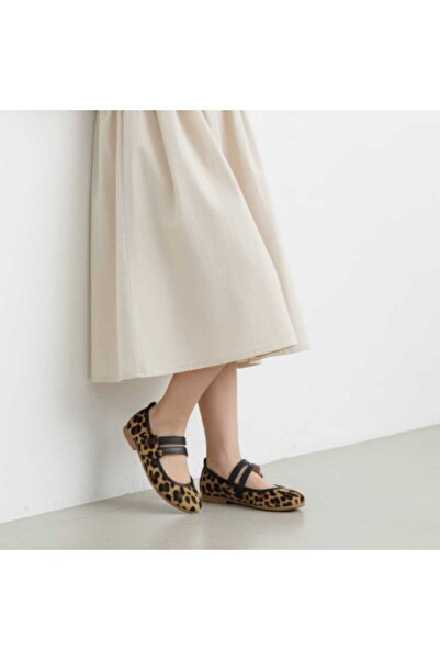 PATİK BEBE Ортопедични стилни балетни пантофки с леопардов принт и велкро за ...