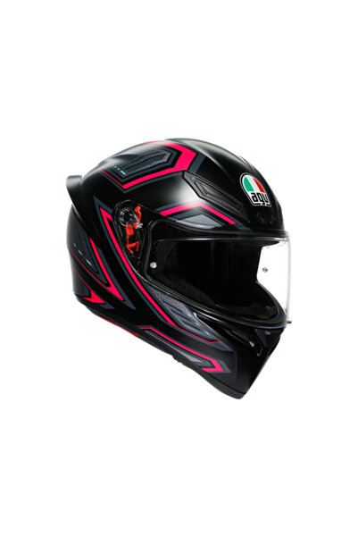 AGV KASK/K1 S E2206 SLING MATT BLACK PINK CONFİGURATİON