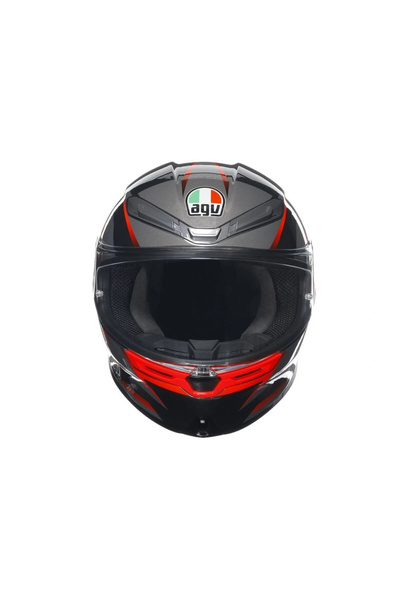 AGV K6S Mplk Slashcut Siyah Gri Kırmızı Kapalı Kask