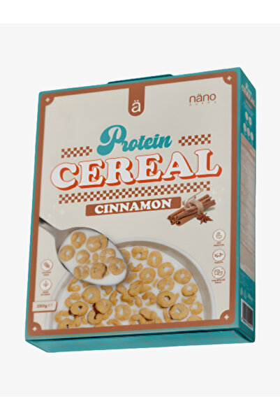 Nano Supps نانو حبوب افطار سيريال خالي من الجلوتين نكهة القرفة ٢٥٠ جرام - Nano protein cereal Cinamon 250 g