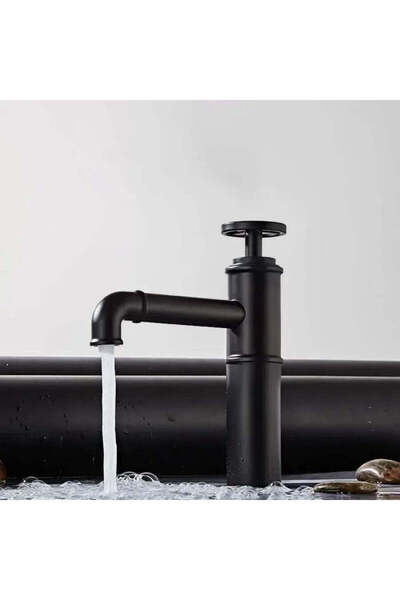 OEM Baterie chiuvetă, alamă sanitară, neagră, OD3005