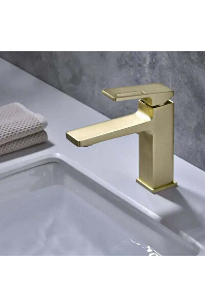 OEM Baterie lavoar cu monocomandă, cartuș ceramic, alamă, auriu satinat, incl...