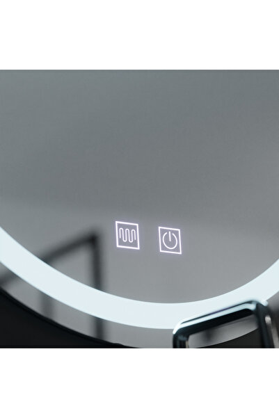 LUCEA Round LED Mirror, 70 cm, Touch, Demisting System, Dimmable