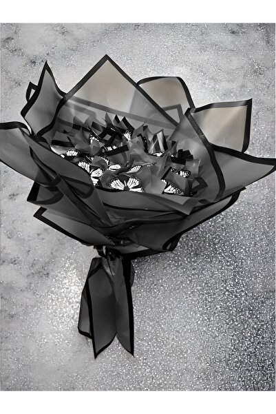 exzone Led Işıklı Kelebek Buketi Siyah Ambalajlı, Dekoratif Konsept Hediye Anneye, Sevgiliye,arkadaşa