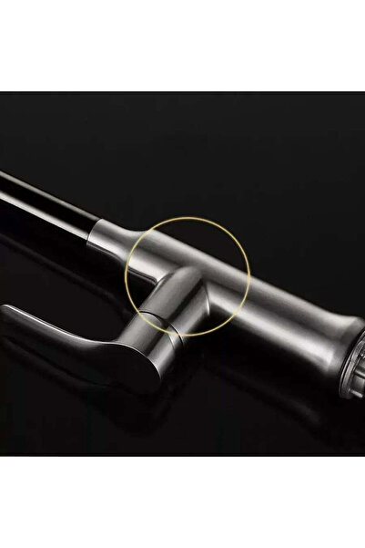 OEM Kitchen Faucet with Pull-out Spray, SUS304 Stainless Steel, Satin Finish, CF023