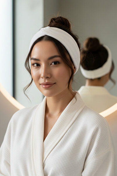 Salvia Dione Bath and Care Towel Headband - Practical Hair Collector for Post...