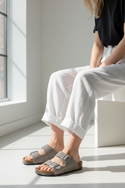 Land of Cork Шльопанці з натуральної шкіри Albus на корковій підошві