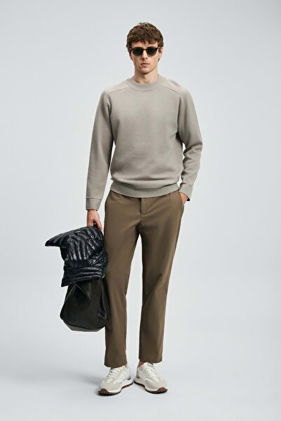 Lufian 112190340 Daren Smart Men's Chino Pants Slim Fit Men's Pants Toprak