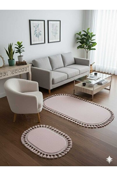 ALTUN CARPET 2 bucăți criom + 6 culori covoraș de baie post pluș covor anti-a...