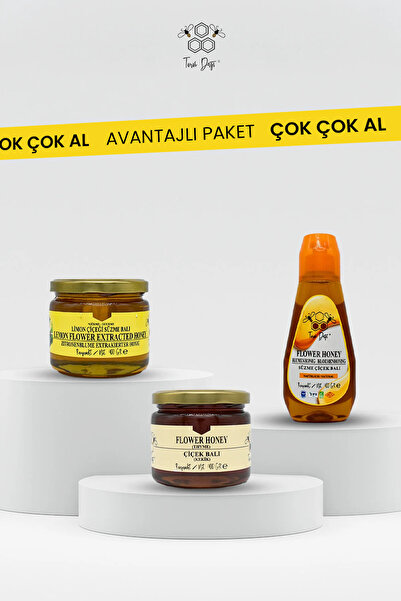 Toros Dağı Avantajlı Paket - Kekik Balı 400 gr - Limon Çiçeği Balı 400 gr - P...