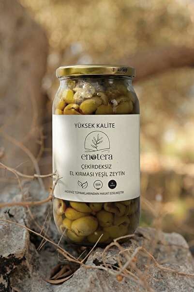 ENOTERA COMPANY Çekirdeksiz Kırma Yeşil Zeytin 1000 ML