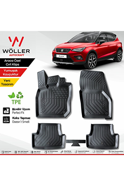 wöller Seat Arona Paspas 2017 2026 Arası Uyumlu 3d Havuzlu Paspas
