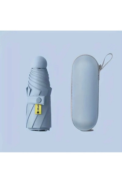 Genel Markalar Özel Kılıflı Mavi Şemsiye (Kapsül Şemsiye)