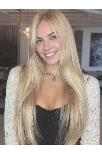 Zeysum Bal Köpüğü Yarımay Düz Saç 3 Parça Çıtçıtlı Postiş 60 Cm 135 gr Isıya ...