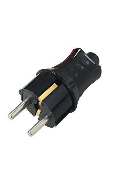 nelerbulurum Topraklı Erkek Fiş - Siyah - 220 Volt