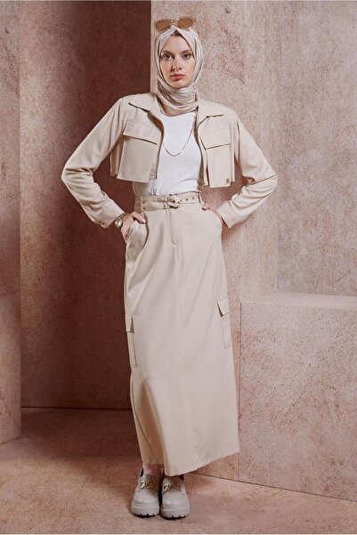 Alvina Costum cu fustă și curea 44460