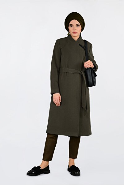 Alvina Каше Кабан 9831 - Детальний комір і пояс на талії